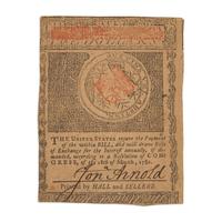 [American Revolution] Rhode Island Five-Dollar Note, Signed by a New England Physician and Statesman