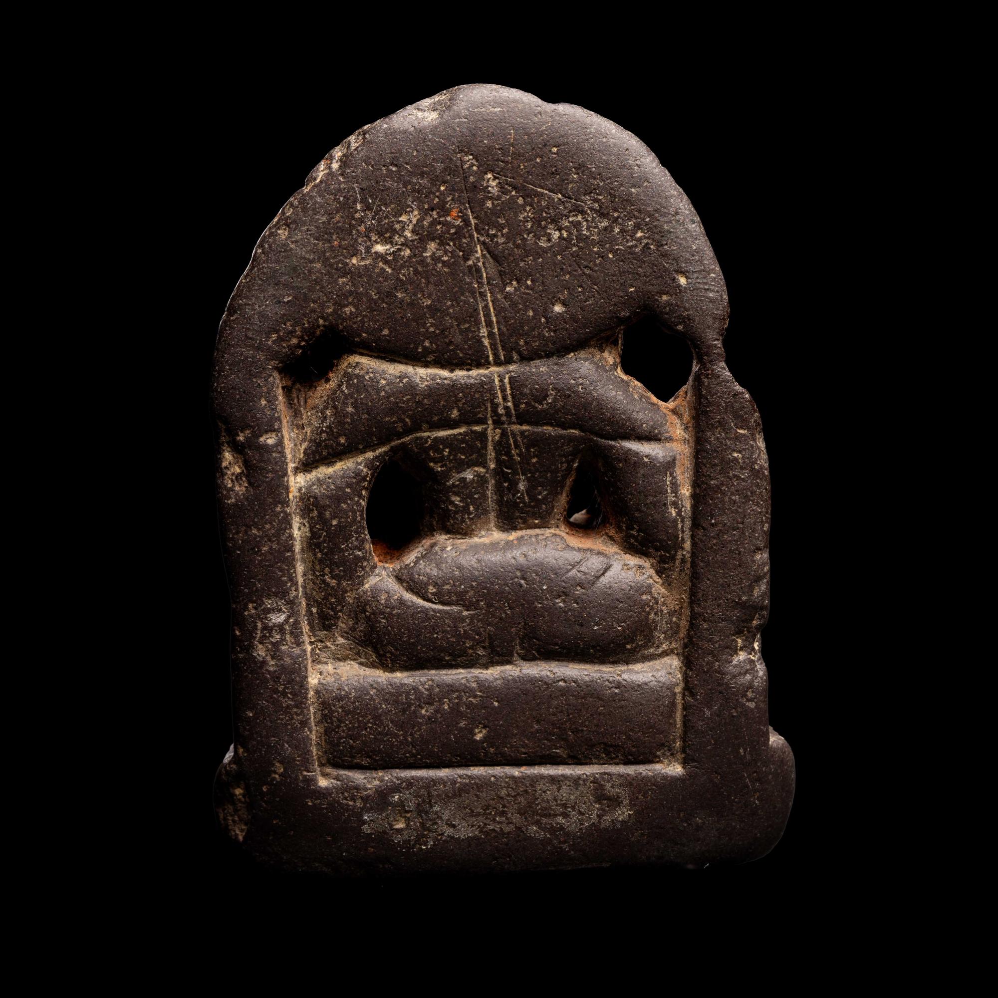 A Small Kashmir Blackstone Stele of Ganesha
