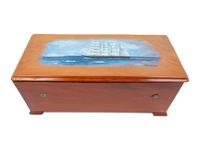 A Swiss Painted Cylinder Music Box