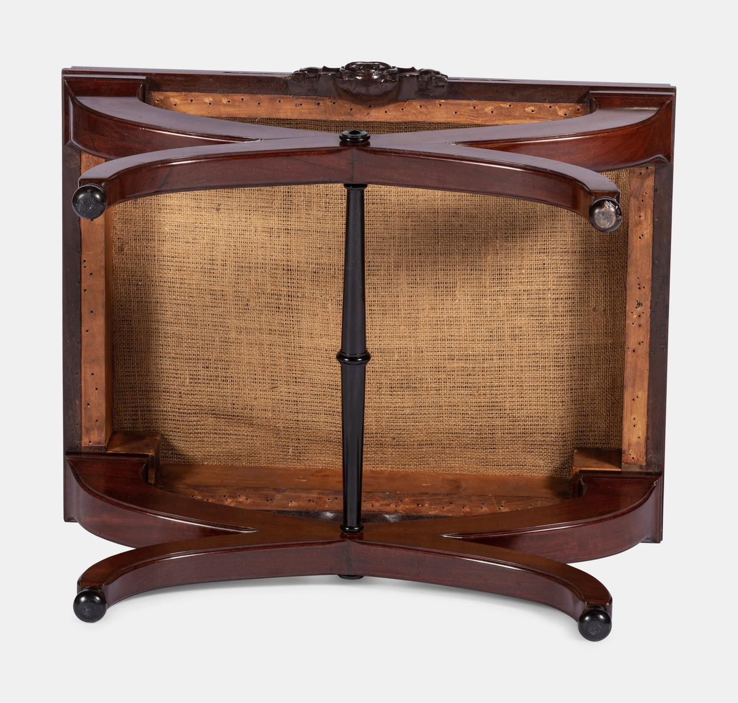 A Curule-Form Tabouret, c. 1920