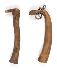Blackfeet Elk Antler Hide Scraper