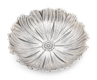 A Pair of Buccellati Silver Lotus Flower Dishes