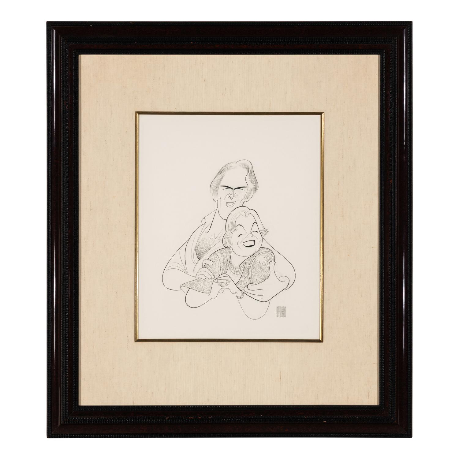 Al Hirschfeld (American, 1903–2003) — Martin Richards and Mary Lea Johnson