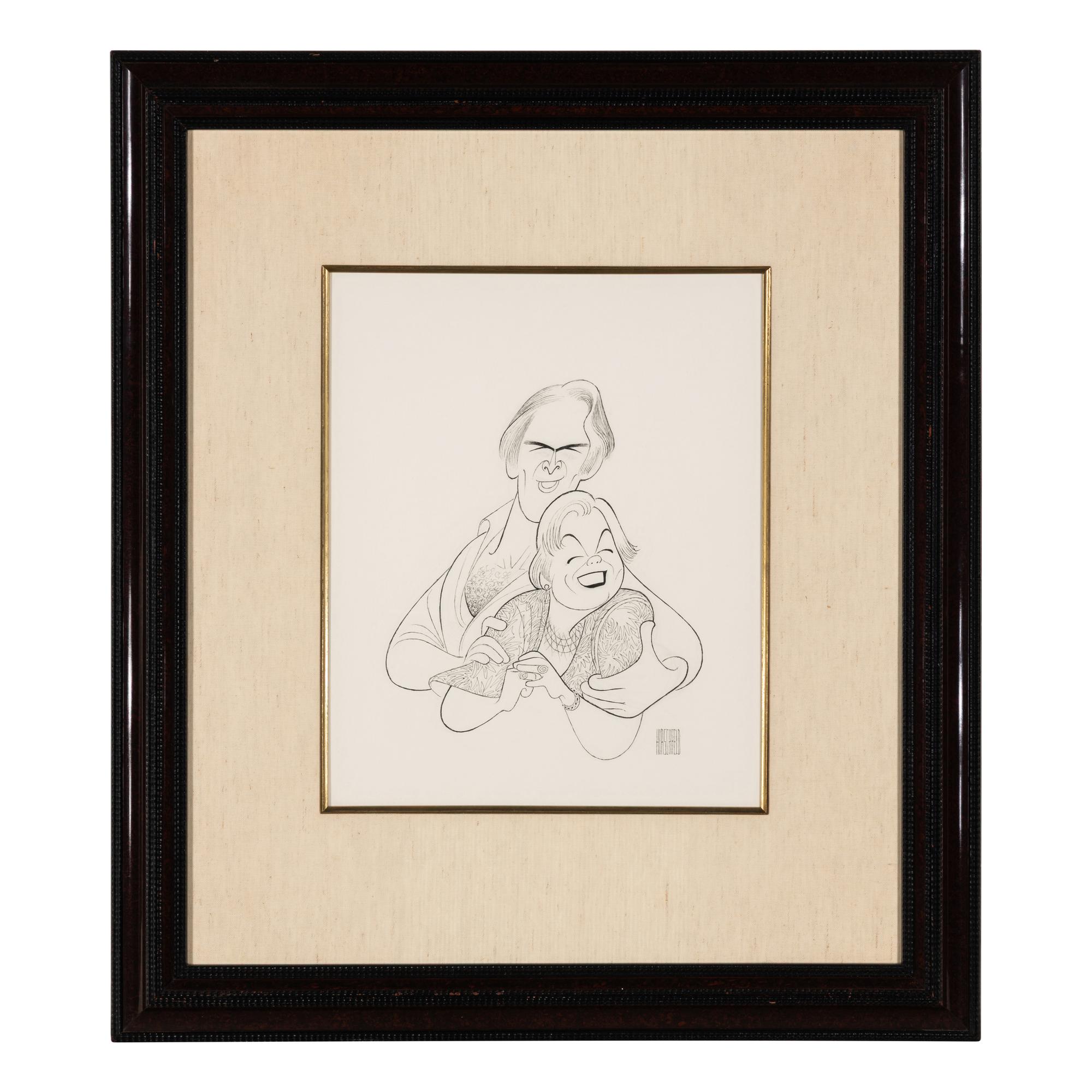 Al Hirschfeld (American, 1903–2003) — Martin Richards and Mary Lea Johnson