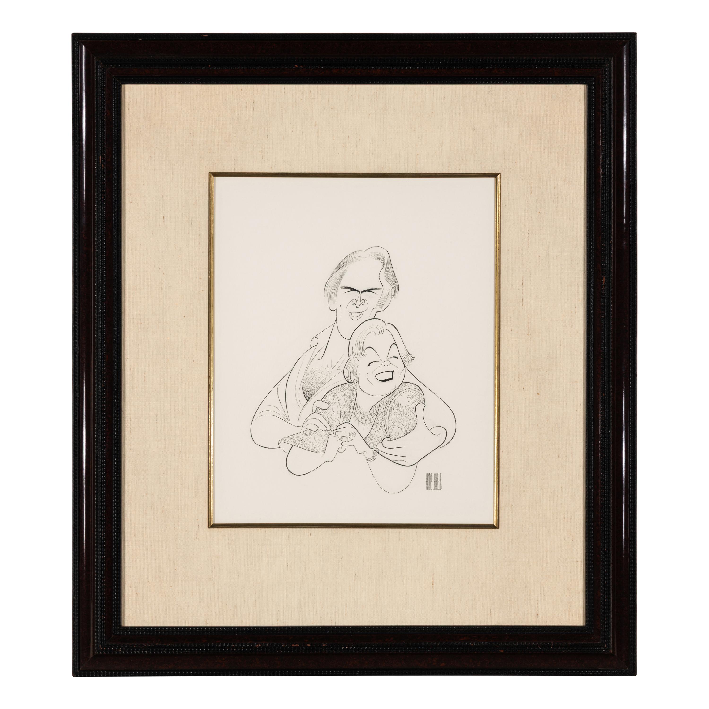 Al Hirschfeld (American, 1903–2003) — Martin Richards and Mary Lea Johnson