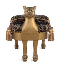 An Egyptian Style Cat-Form Stool