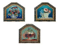 Three Italian Reverse Paintings on Glass