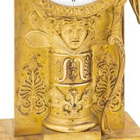 An Empire Gilt Bronze Clock