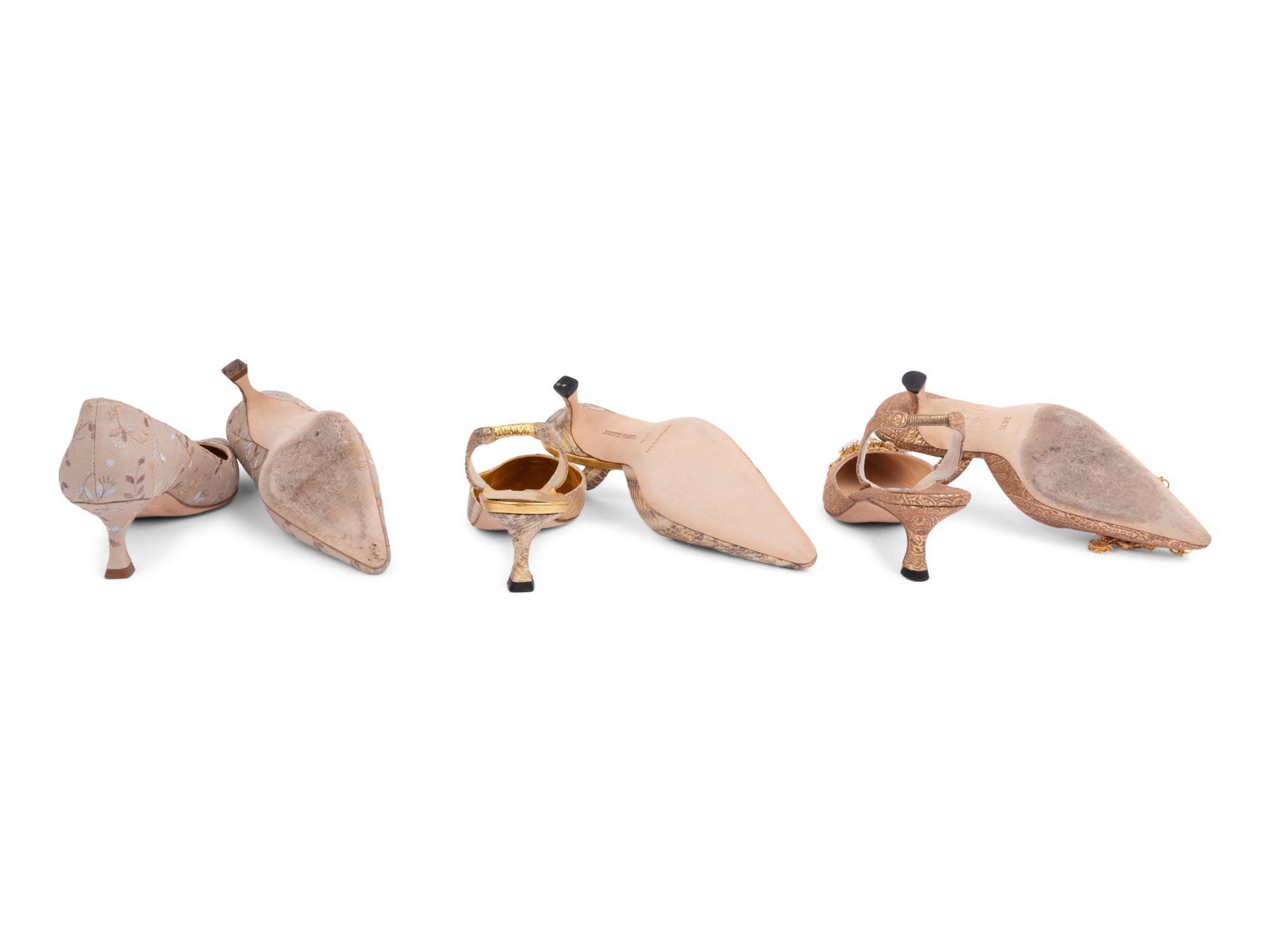 Nine Pairs of Manolo Blahnik Shoes