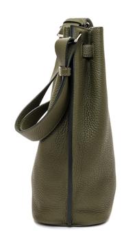 An Hermes Vert Veronese Togo 22cm So-Kelly Handbag, 9" x 11" x 4.5".