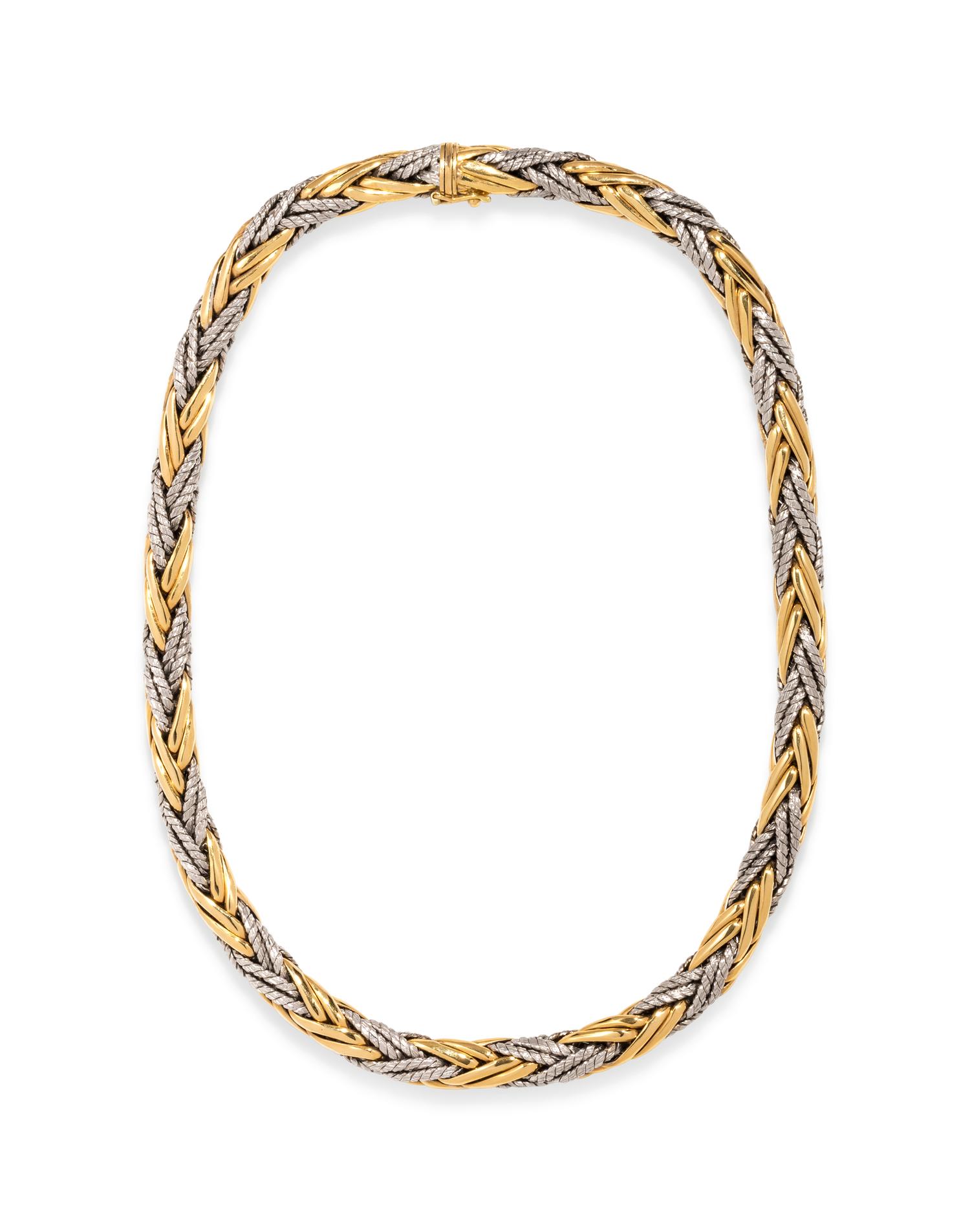 BICOLOR GOLD CHAIN NECKLACE