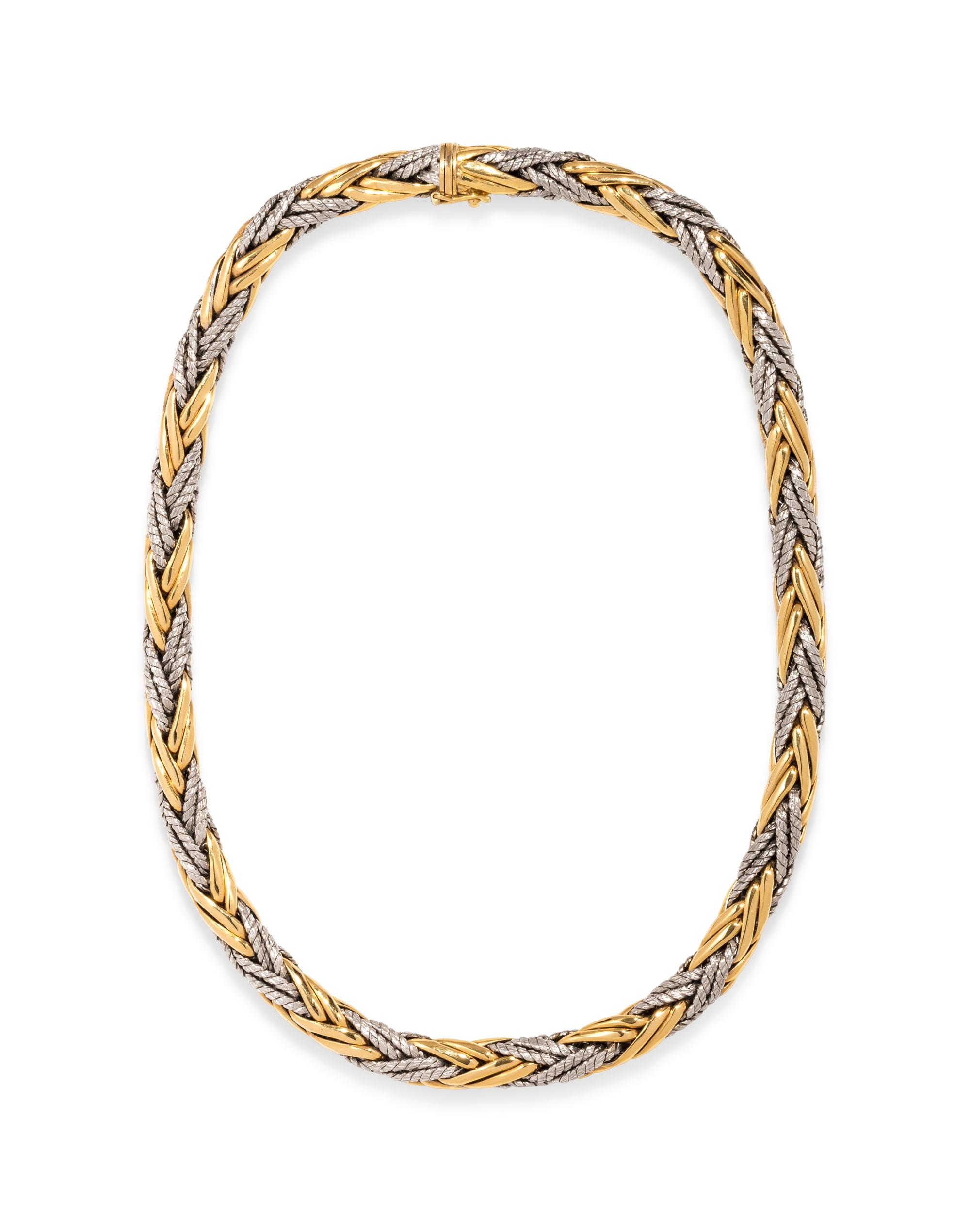 BICOLOR GOLD CHAIN NECKLACE