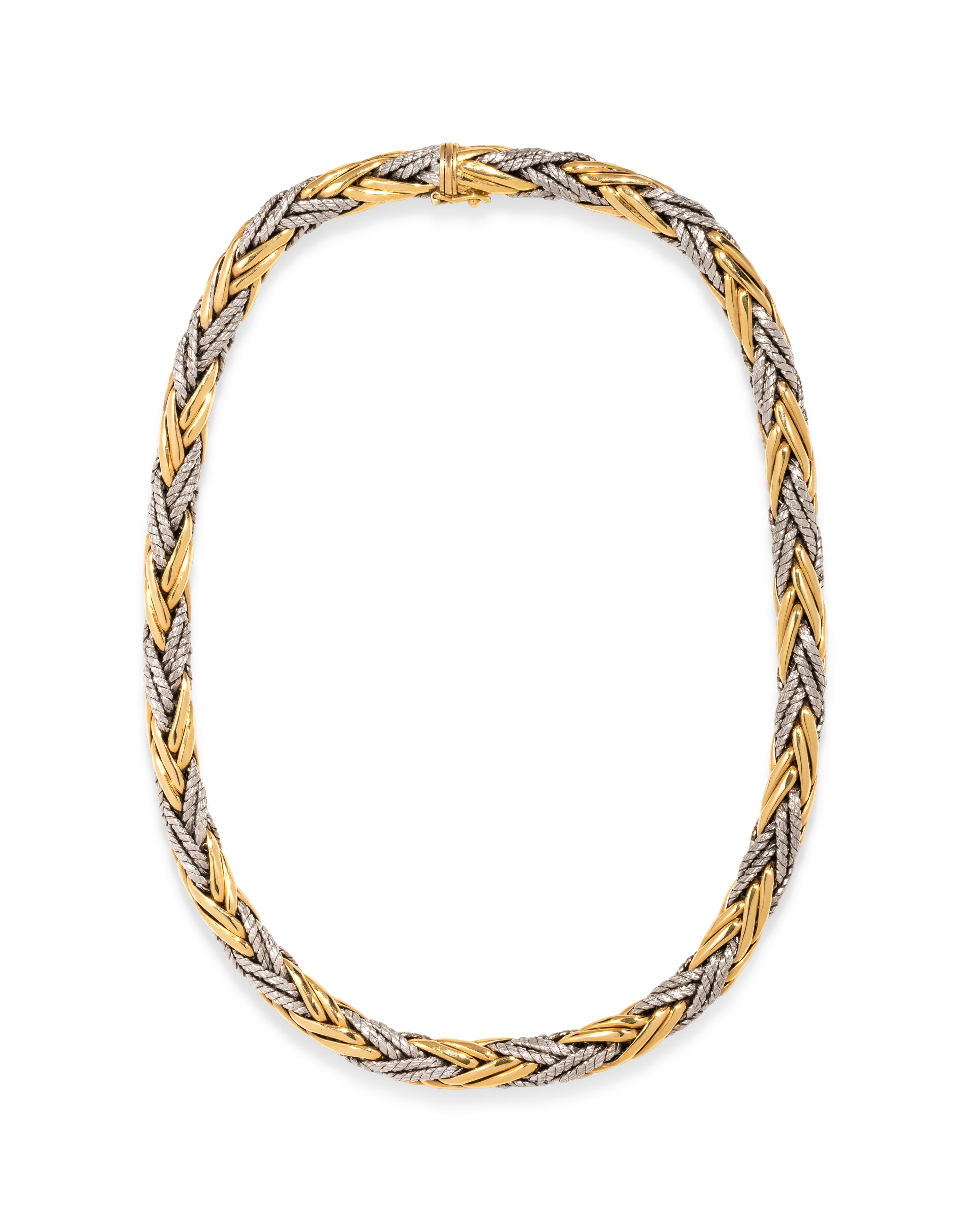 BICOLOR GOLD CHAIN NECKLACE