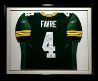 A Group of Brett Favre Signed Green Bay Packers Items,