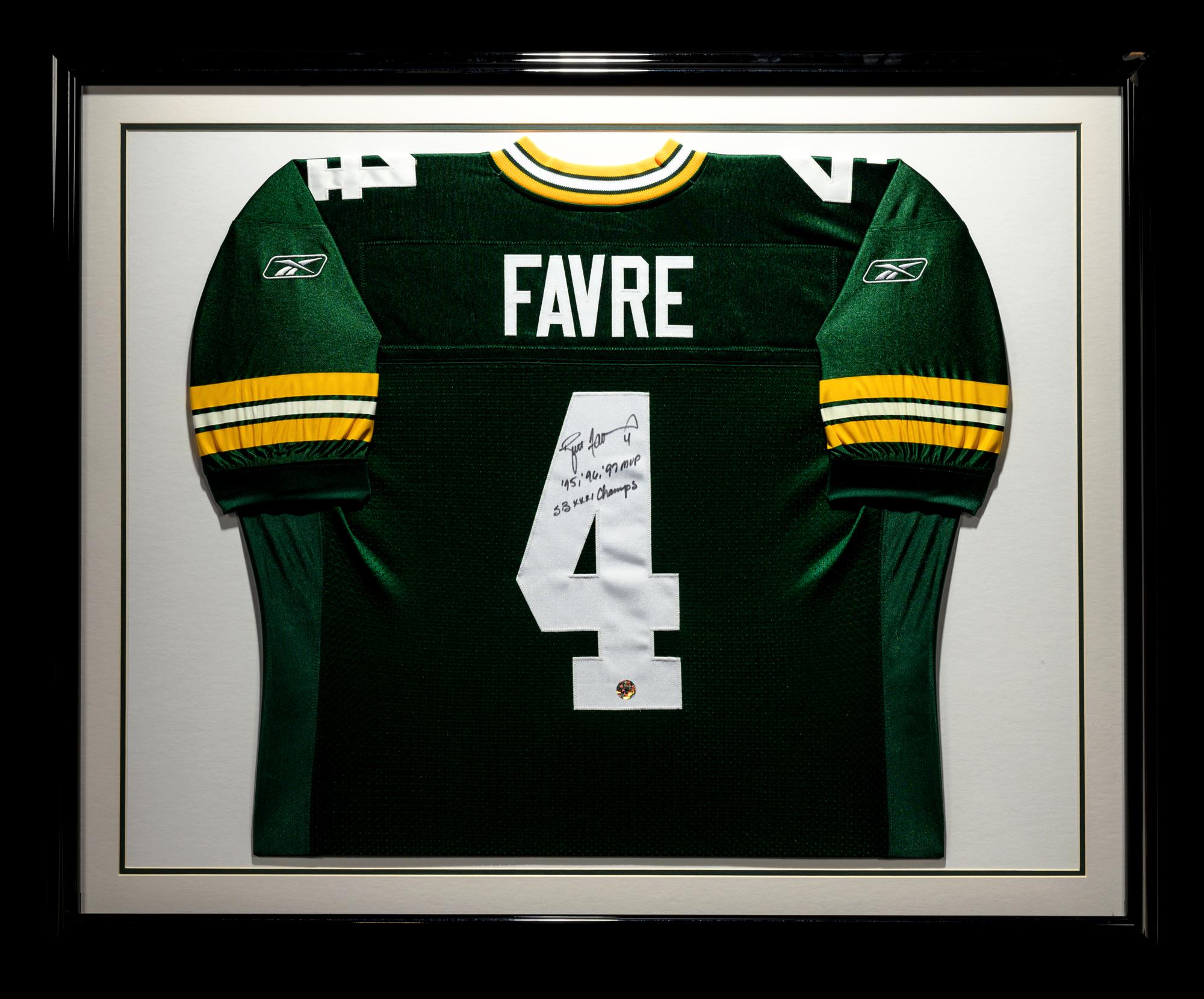 A Group of Brett Favre Signed Green Bay Packers Items,