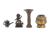 Four Chinese Bronze Articles