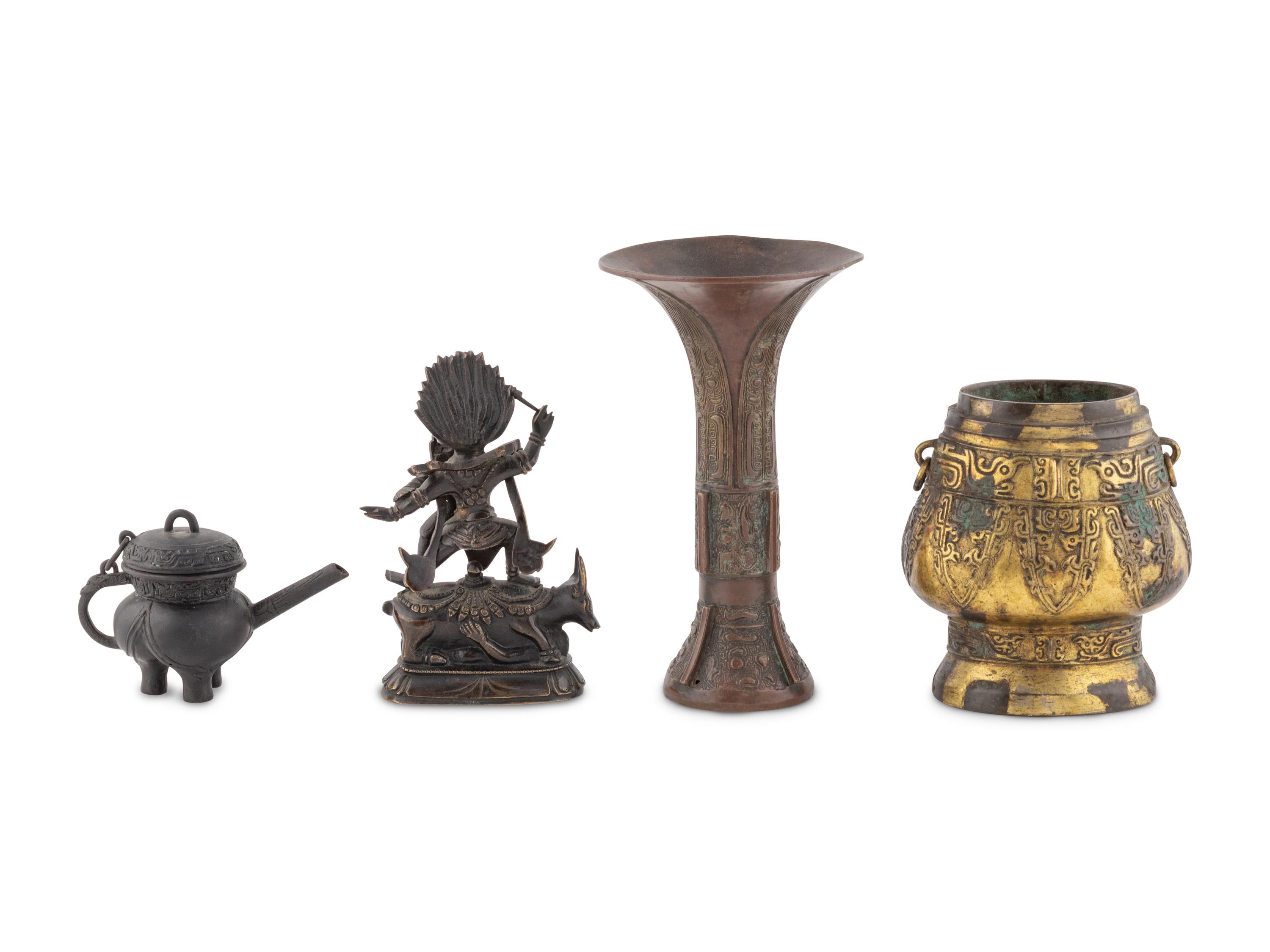 Four Chinese Bronze Articles