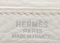 Hermès, Kelly Retourne 32 in White Clemence, 2004