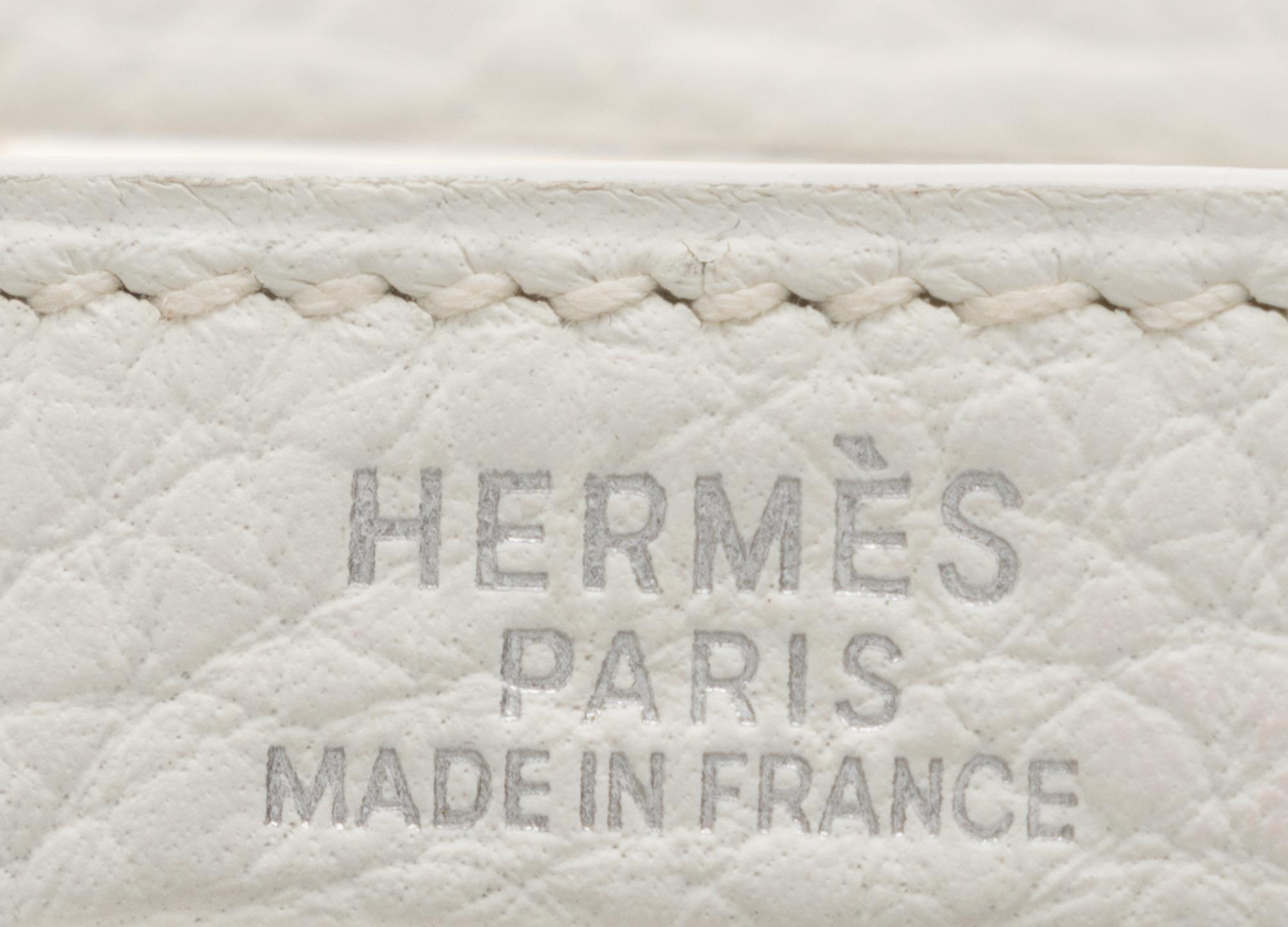 Hermès, Kelly Retourne 32 in White Clemence, 2004