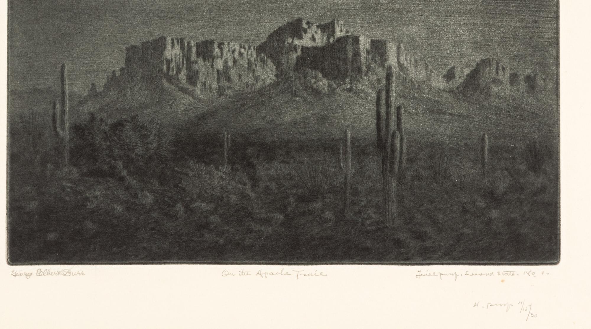 Two Works: On the Apache Trail and Evening - Navajo Country - Arizona