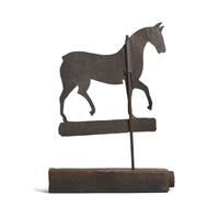A Wrought Sheet Iron Horse Weathervane