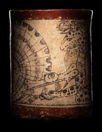 A Maya Codex Style Cylinder Vessel