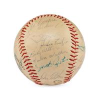A 1961 Chicago Cubs Team Signed Autograph Baseball
