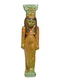 An Egyptian Two-Tone Faience Nephthys