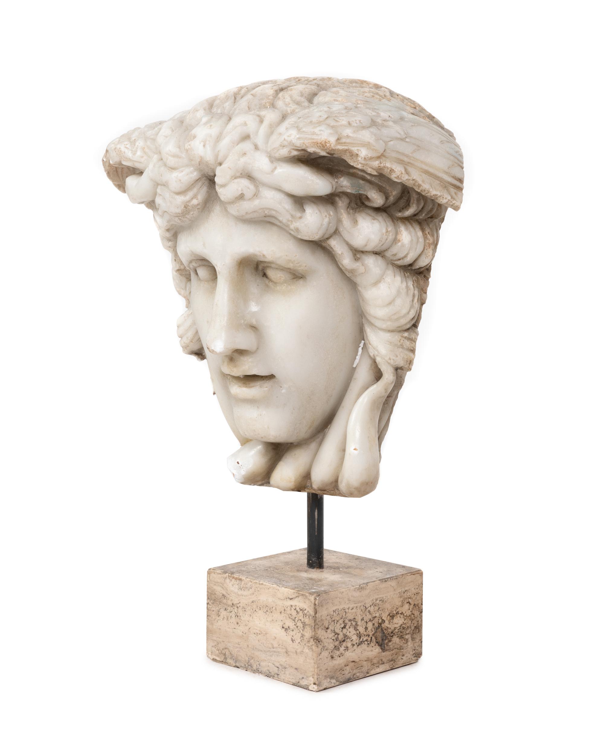 An Italian Marble Bust of Medusa