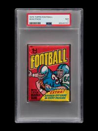 A Sealed Unopened Pack of 1975 Topps Football Cards (PSA 7 NM)