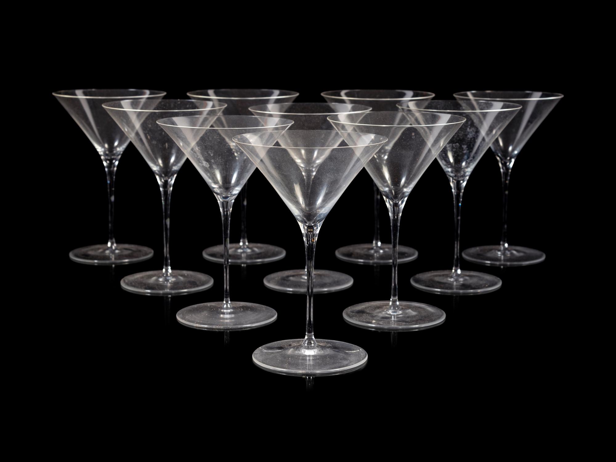 A Set of Twelve Lobmeyr Cocktail Glasses Designed by Oswald Haerdtl