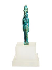 An Egyptian Faience Horus with White Crown