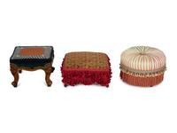 A Group of Three Footstools — 20th Century