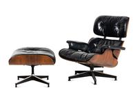 A Charles and Ray Eames Lounge Chair and Ottoman, Model 670 & 671
