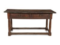 A French Provincial Walnut Farm Table