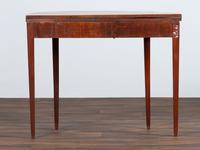 A Federal Inlaid Mahogany Demi-Lune Game Table