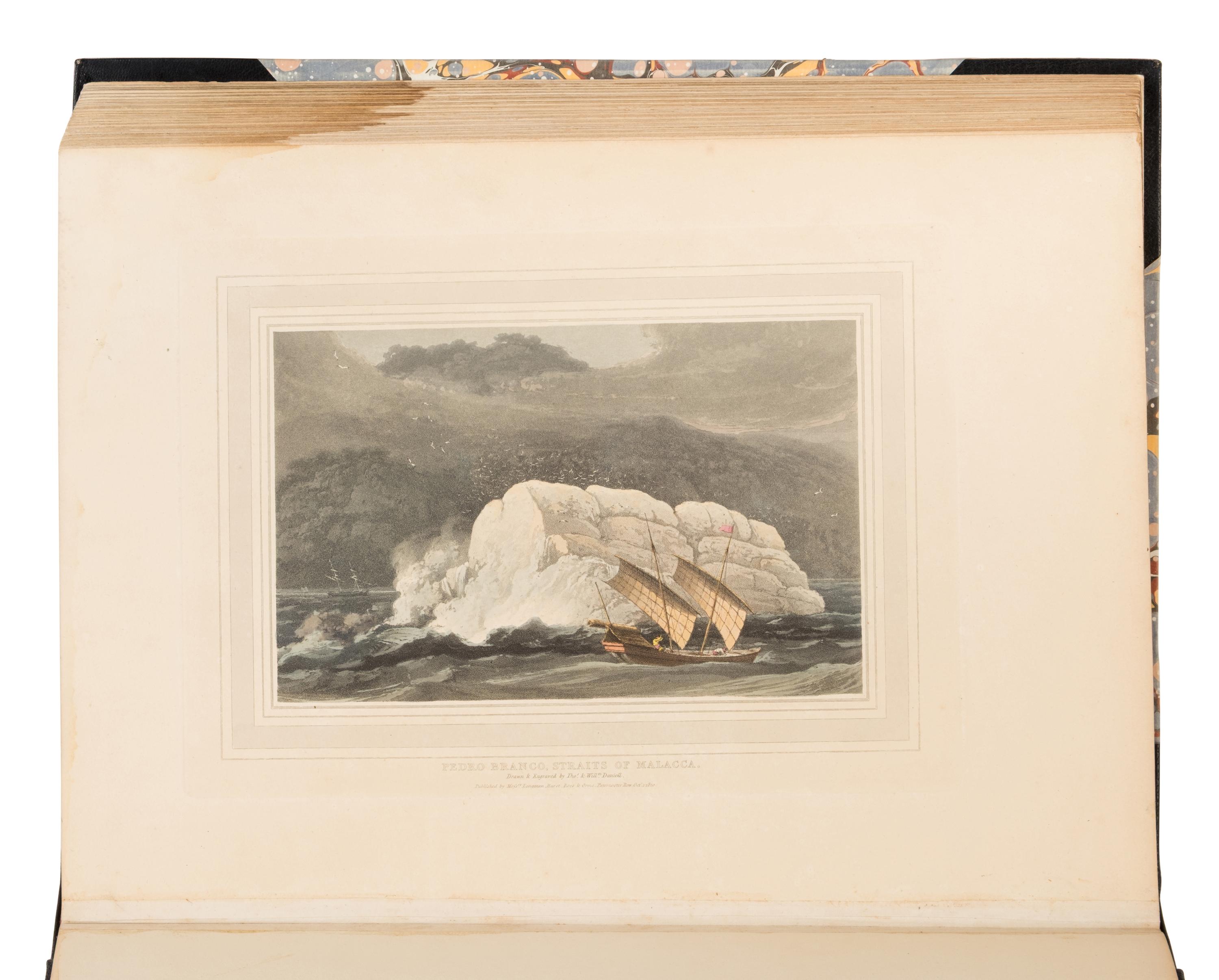[Travel & Exploration]. Daniell, Thomas (1749-1840) and William (1769-1837). A Picturesque Voyage to India; by the way of China. London: Longman, Hurst, Rees, Orme and William Daniell, 1810.