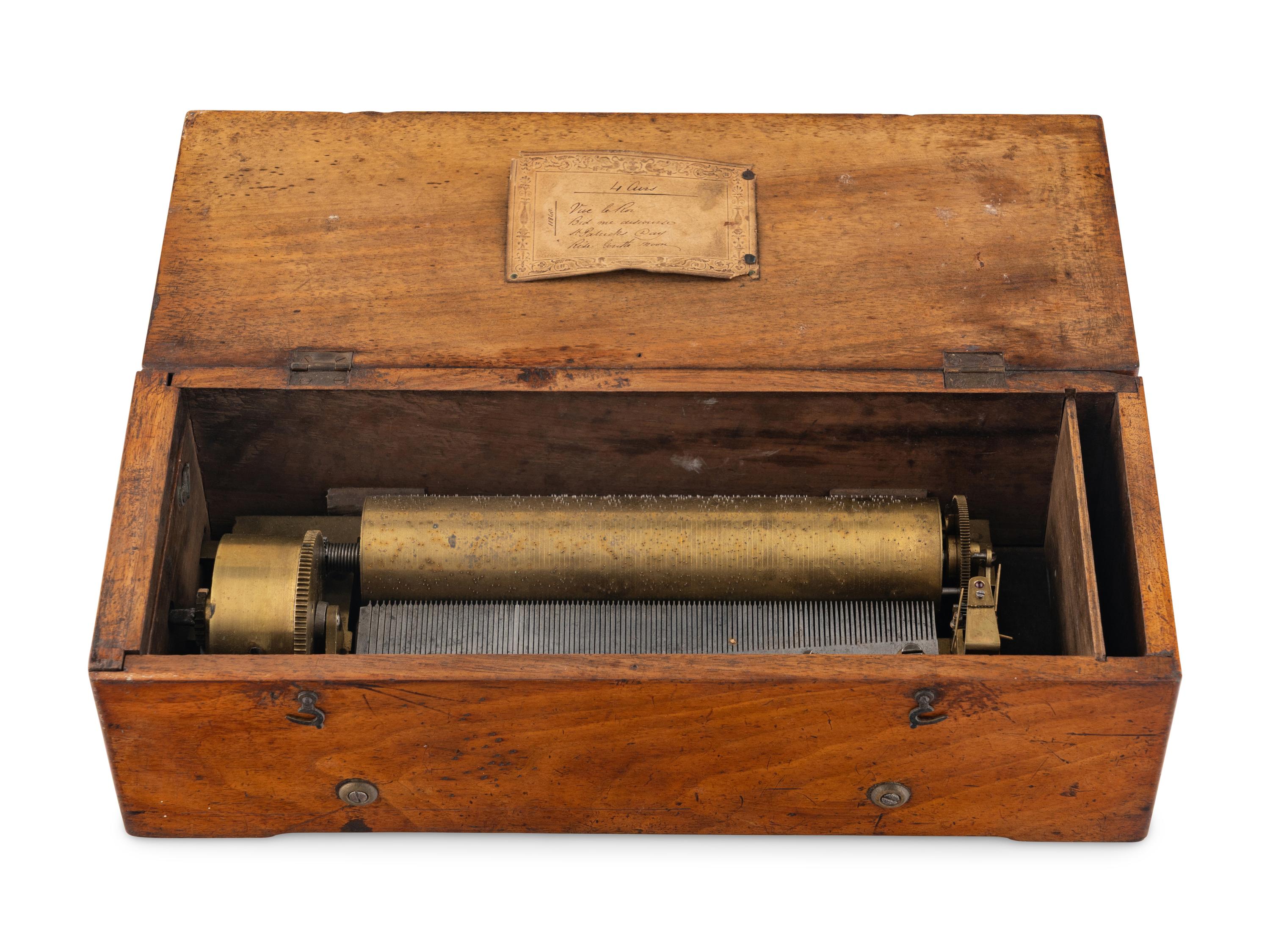 A Key Wind Four Air Music Box