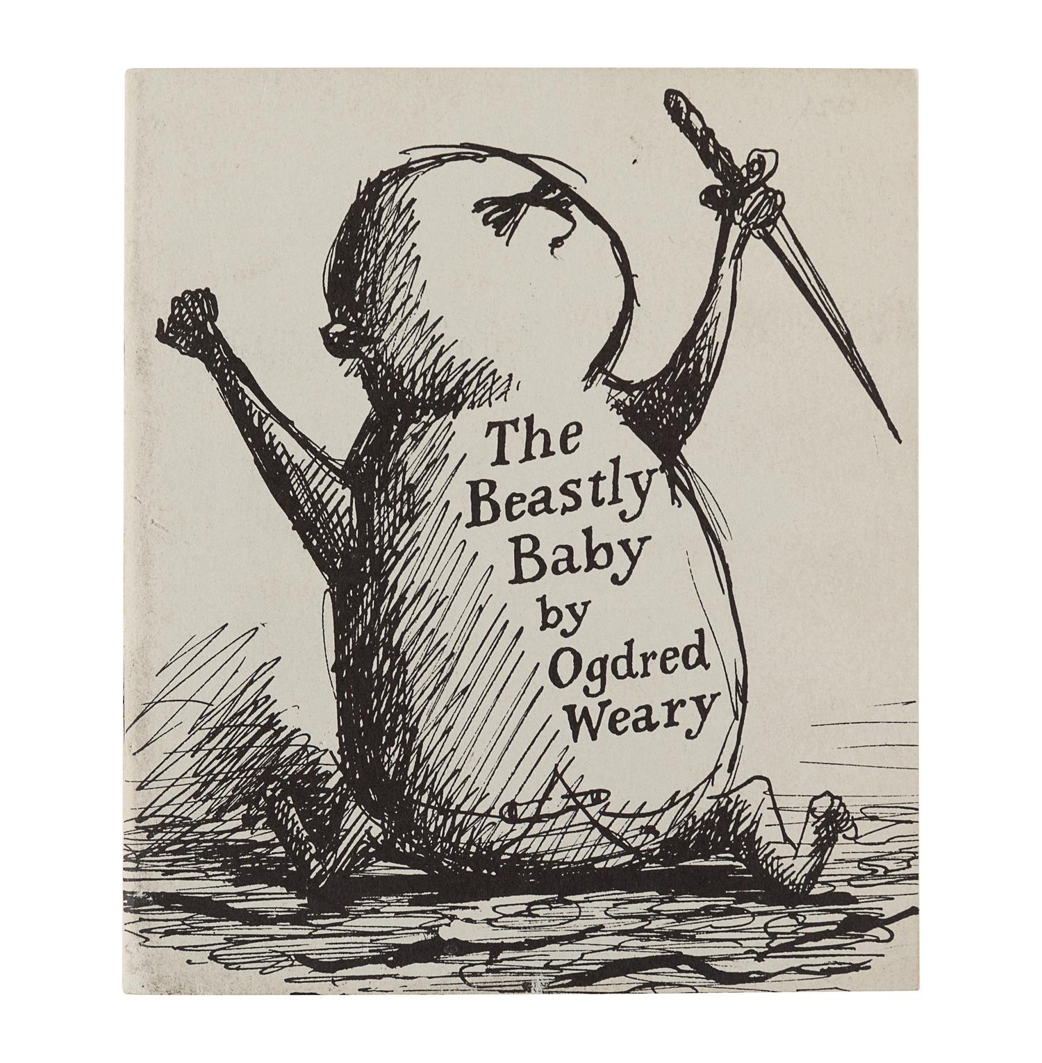 GOREY, Edward (1925-2000). The Beastly Baby . N.p.: The Fantod Press, 1962.