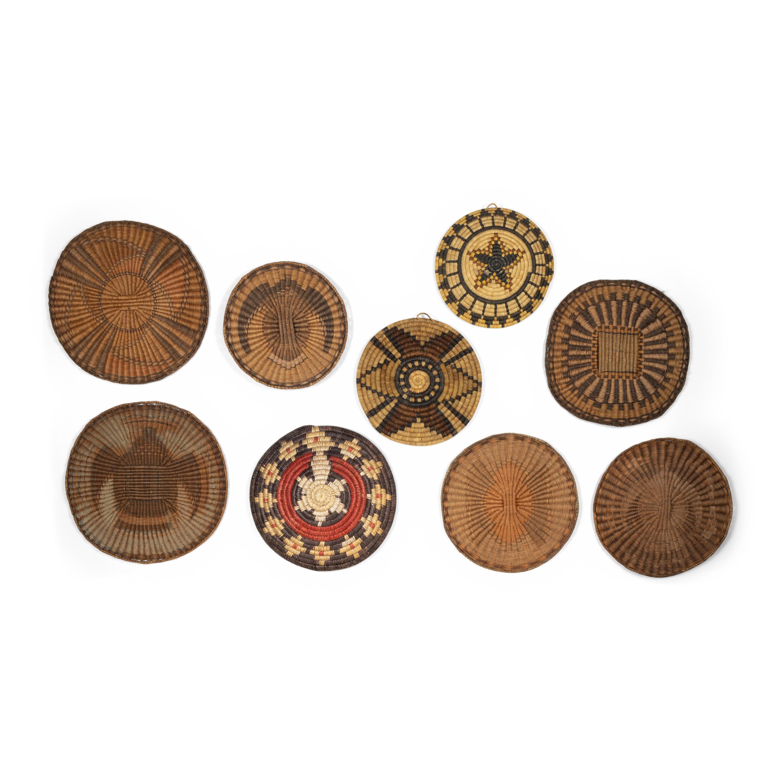 Hopi and Navajo Basketry Trays