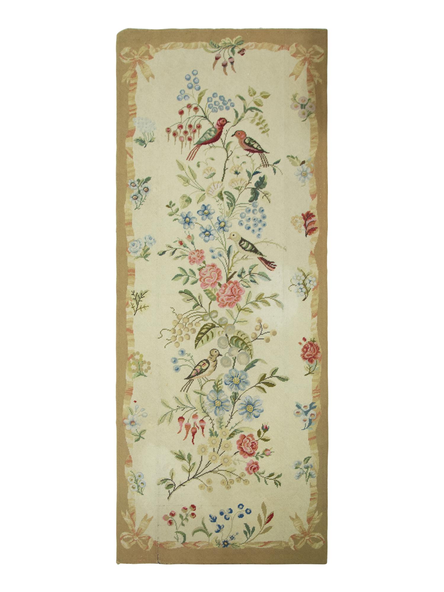 Two Matching Needlepoint Rugs