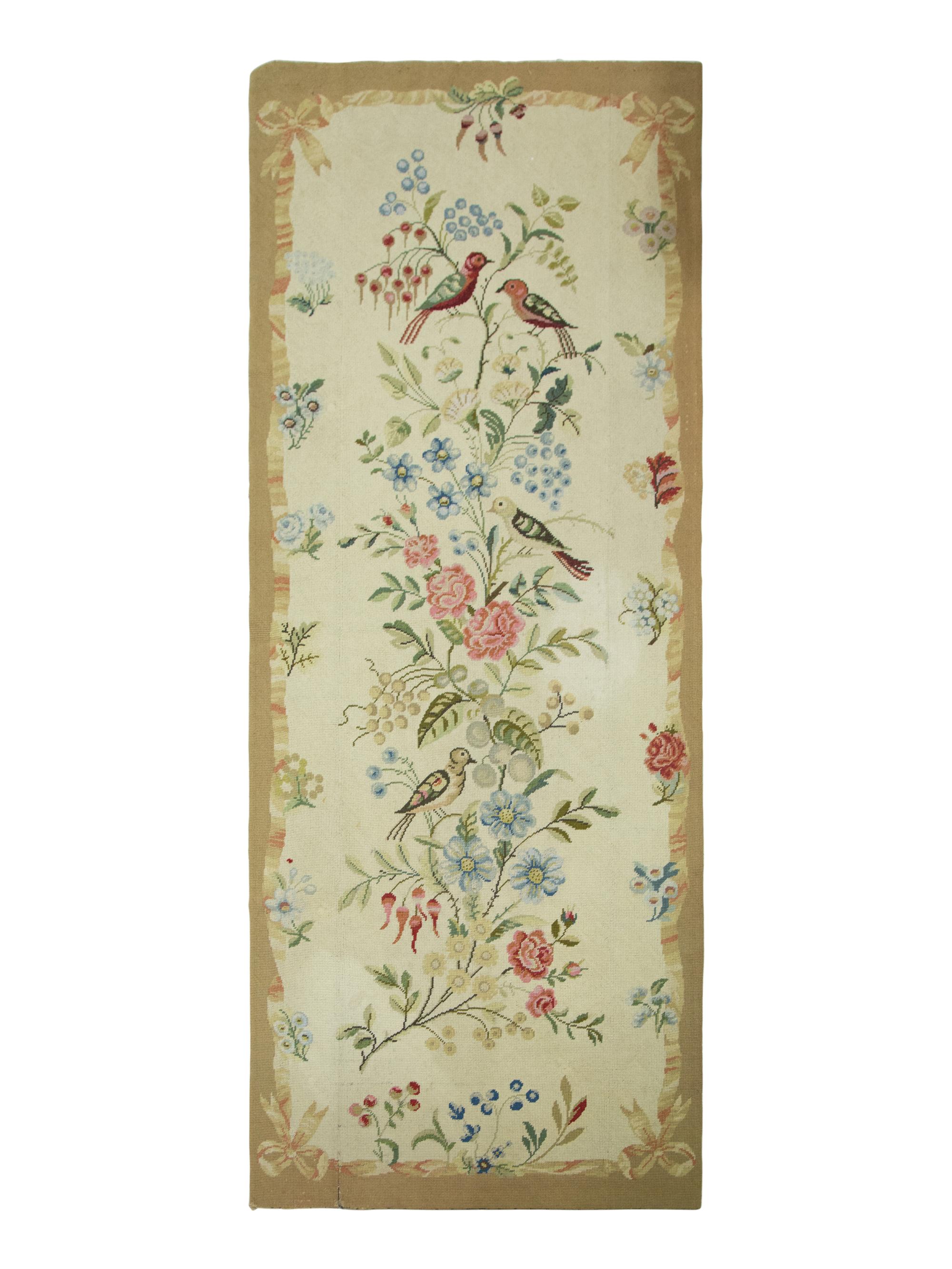 Two Matching Needlepoint Rugs