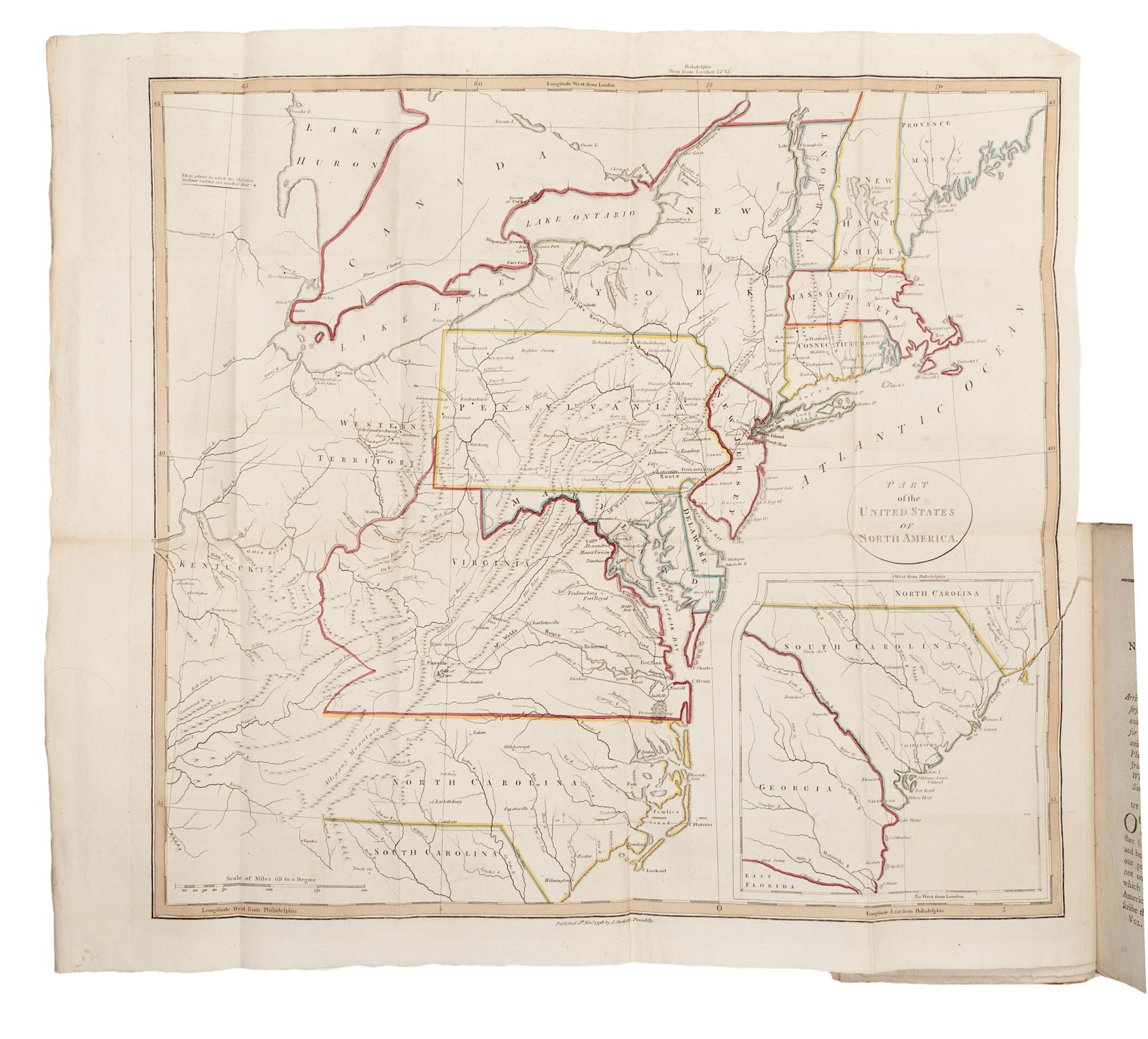 WELD, Isaac (1774-1856). Travels Through the States of North America . London: for John Stockdale, 1799.