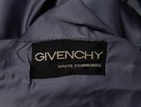 Givenchy, Red & Blue Chevron-Dyed Mink Fur Coat