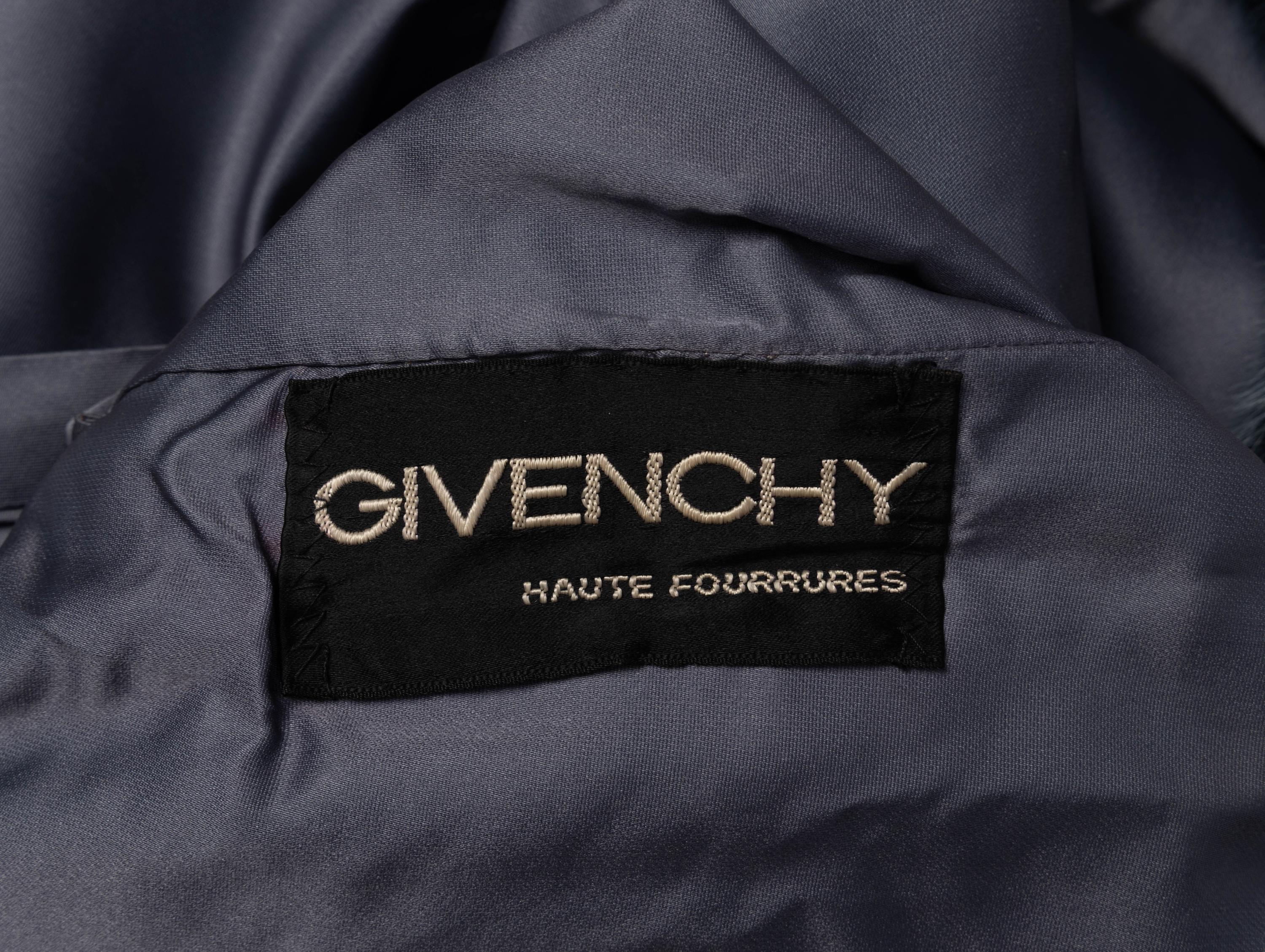 Givenchy, Red & Blue Chevron-Dyed Mink Fur Coat