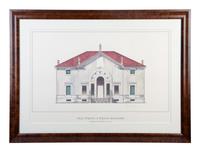 Four Framed Architectural Color Prints by Giovanni Giaconi from The Villas of Palladino — 20TH CENTURY