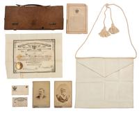 [CIVIL WAR] -- [FRATERNAL ORGANIZATIONS]. Masonic items associated with Confederate General Albert Pike (1809-1891) and 33rd Degree Mason James W. Millis of Ogden, Territory of Utah.