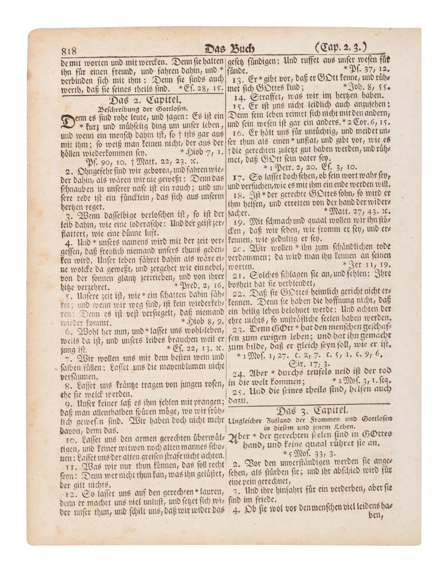 [BIBLE LEAVES - AMERICAN PUBLISHERS]. A group of 11 Bible leaves, comprising:
