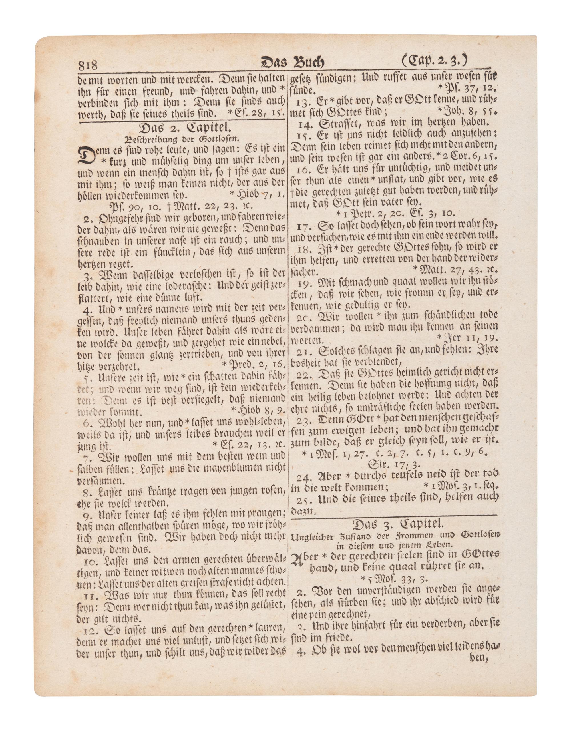 [BIBLE LEAVES - AMERICAN PUBLISHERS]. A group of 11 Bible leaves, comprising: