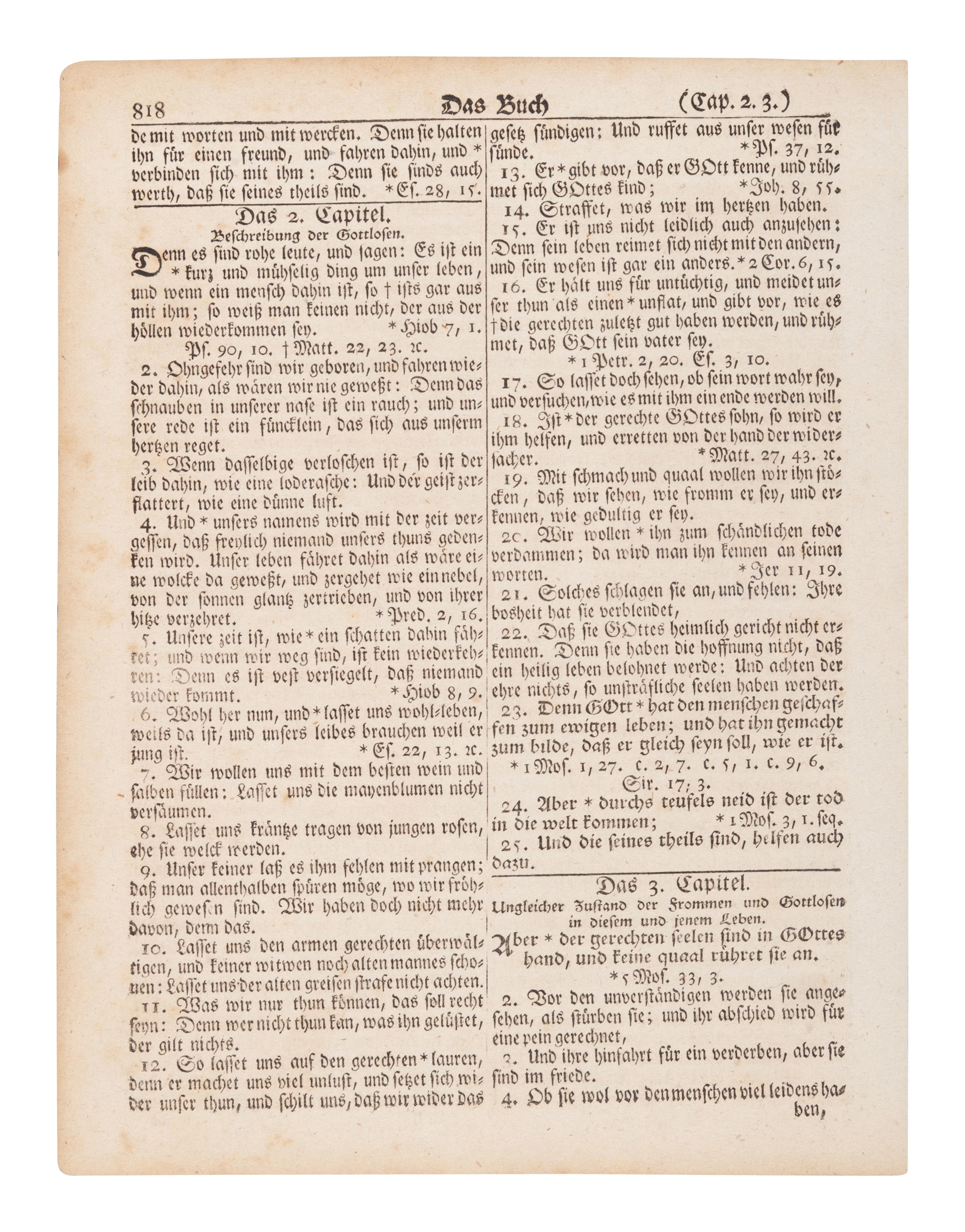 [BIBLE LEAVES - AMERICAN PUBLISHERS]. A group of 11 Bible leaves, comprising: